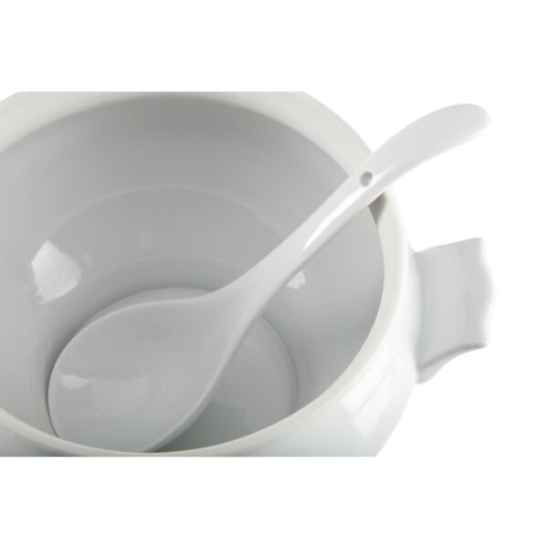 Olympia Whiteware Soup Tureen & Ladle White - 2.5Ltr 88oz 227x250mm 9x9 3/4" - Image 8