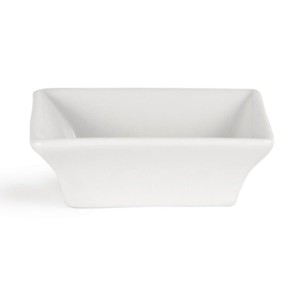 Olympia Whiteware Miniature Square White - 75x75mm 3x3" (Box 12) - Image 2