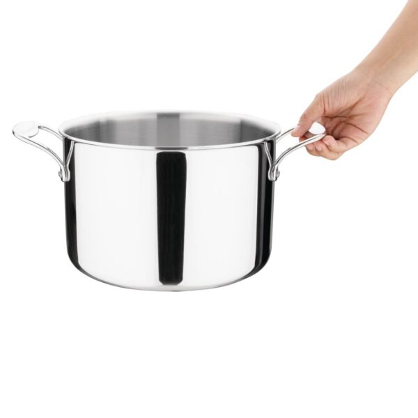 Vogue Tri-wall Stew Pan St/St - 240mm 7Ltr 237fl oz - Image 4