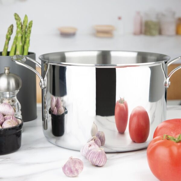 Vogue Tri-wall Stew Pan St/St - 240mm 7Ltr 237fl oz - Image 7