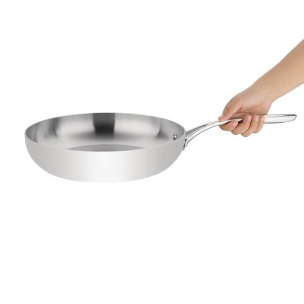 Vogue Tri-wall Fry Pan St/St - 280mm 3 1/3Ltr 113fl oz - Image 4