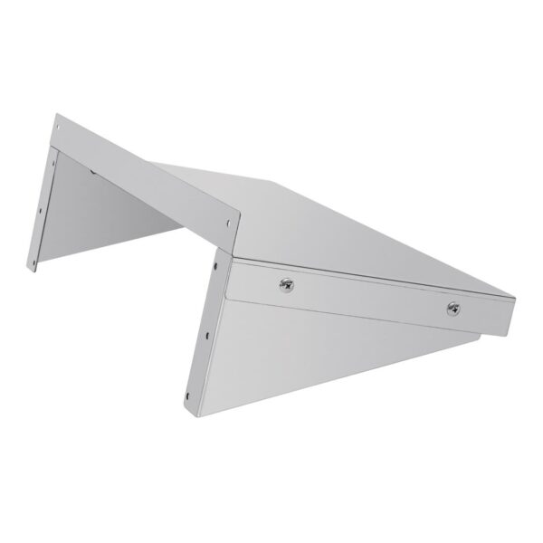 Vogue Wall Shelf with Brackets St/St - 600x300mm - Image 6