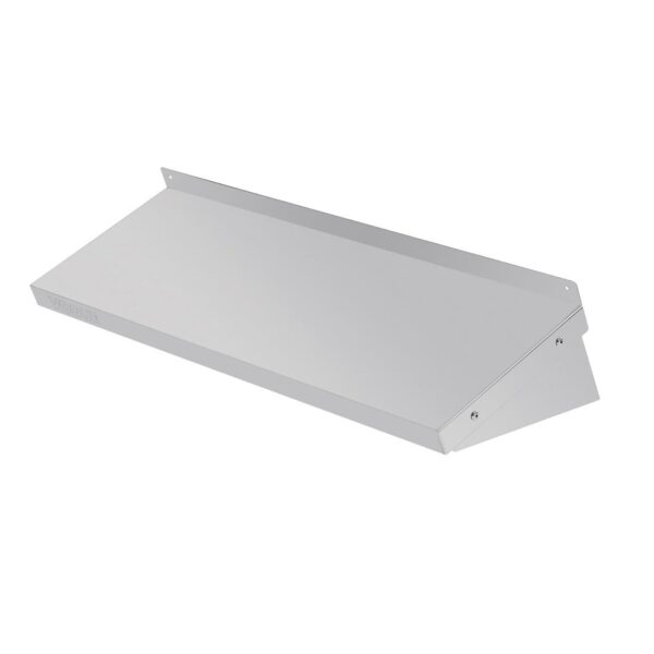Vogue Wall Shelf with Brackets St/St - 900x300mm - Image 2