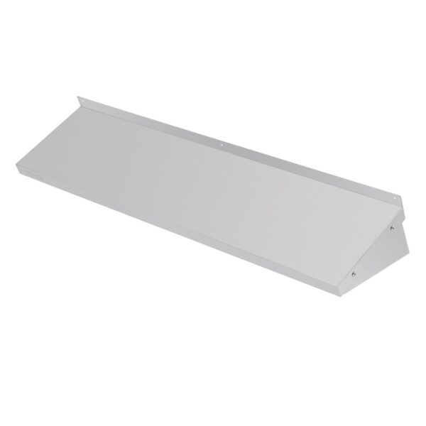Vogue Wall Shelf with Brackets St/St - 1200x300mm - Image 2