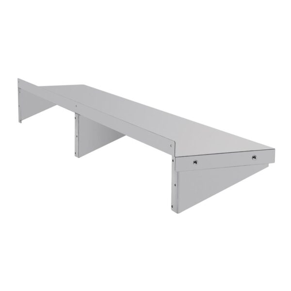 Vogue Wall Shelf with Brackets St/St - 1500x300mm - Image 4