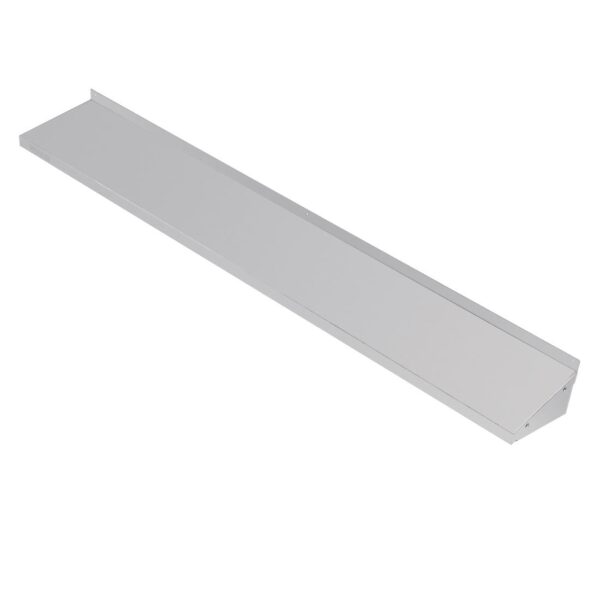 Vogue Wall Shelf with Brackets St/St - 1800x300mm - Image 2