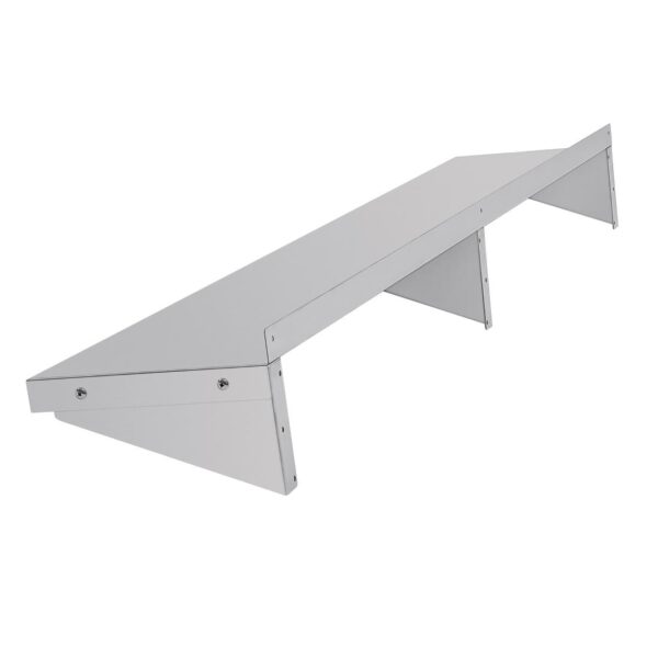 Vogue Wall Shelf with Brackets St/St - 1800x300mm - Image 4