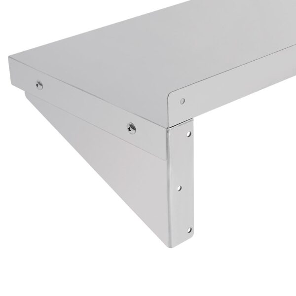 Vogue Wall Shelf with Brackets St/St - 1800x300mm - Image 5