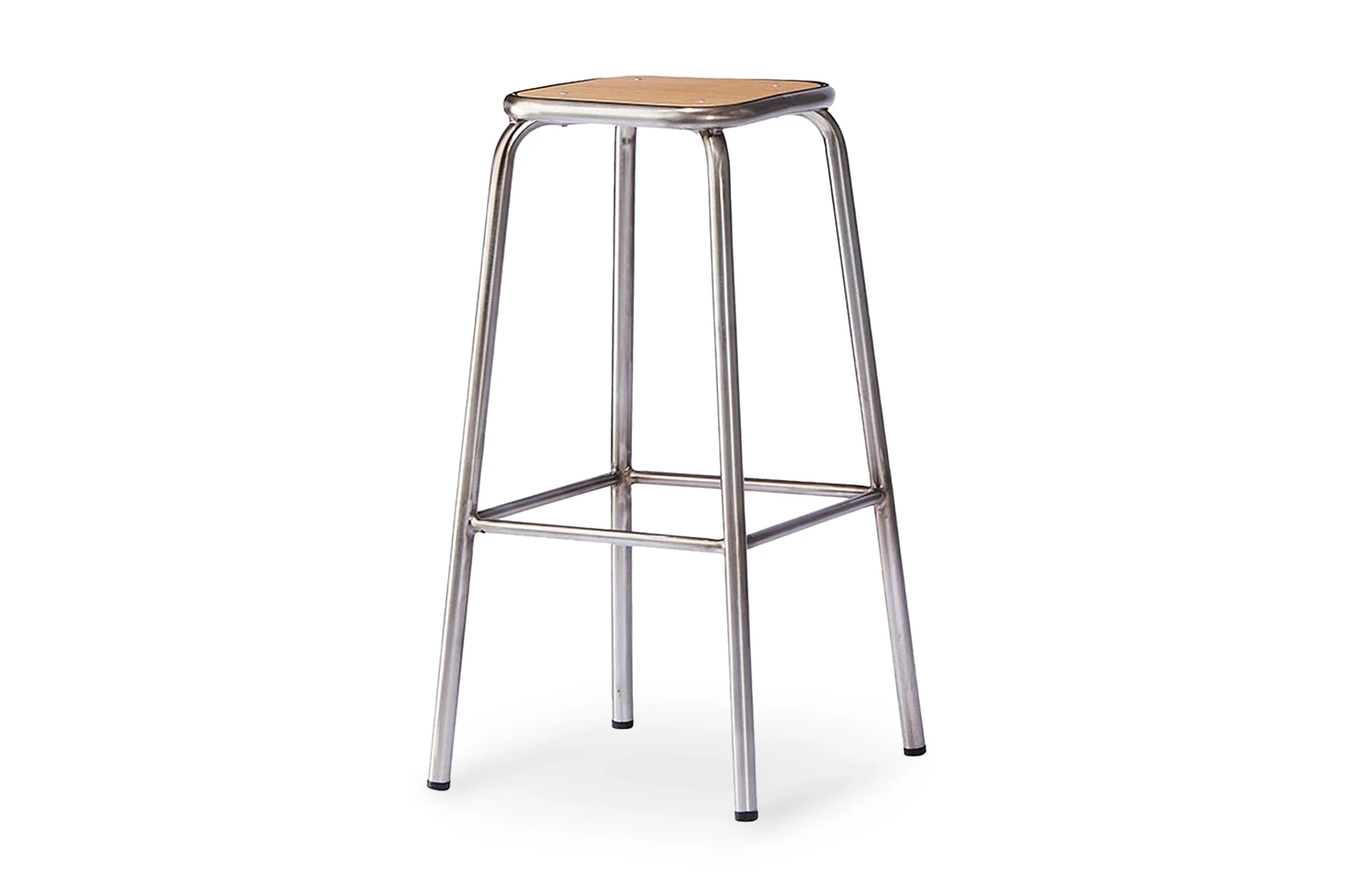 Saint Tropez Bistro Barstool 75cm – Metal / Natural Top