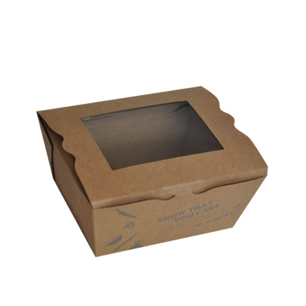 Salad box with PLA window – Small