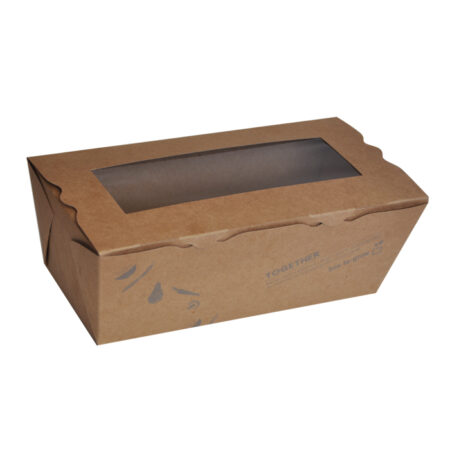 Salad or Loaf Box with PLA window – Long