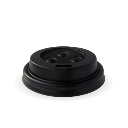 63mm PS Black Sipper 4oz Lid
