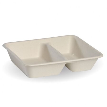 2-Compartment Natural BioCane Takeaway Base