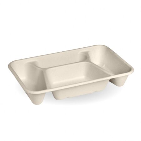 4-Compartment Natural BioCane Takeaway Base