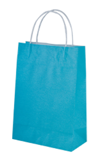 Kraft Junior Paper Bag - Beach Blue