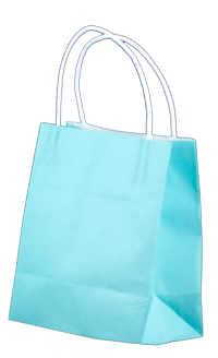 Kraft Toddler Paper Bag - Beach Blue