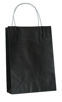 Kraft Junior Paper Bag - Jet Black