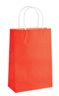 Kraft Junior Paper Bag - Radiant Red