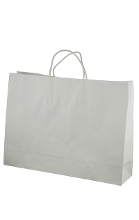 Kraft Midi Boutique Paper Bag - White