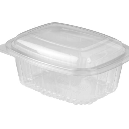 Plastic Container Rectangle - Hinged Lid 1000ml