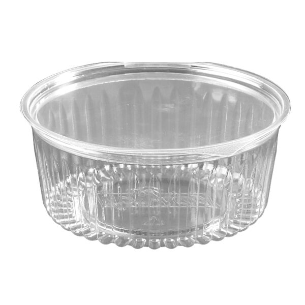 Plastic Container Round - Hinged Flat Lid 909ml