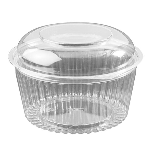 Plastic Container Round - Hinged Dome Lid 1364ml