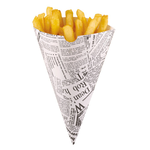 Newsprint Chip Cone