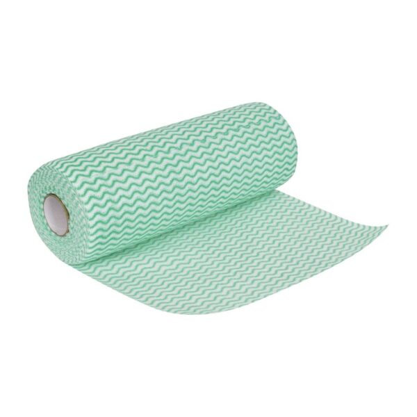Jantex Non Woven Cloths Green (Roll of 100