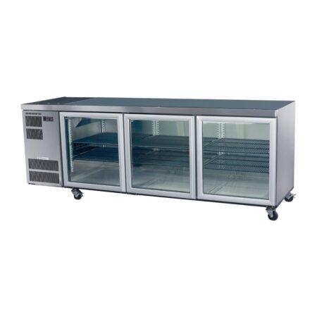 Skope Counterline 3 Glass Door Counter Fridge CL600