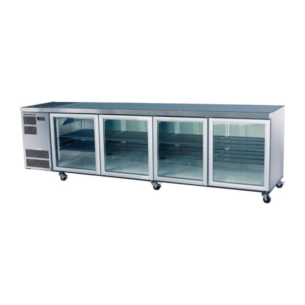 Skope Counterline 4 Glass Door Counter Fridge CL800