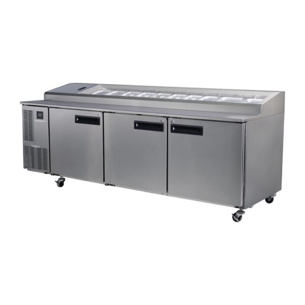 Skope Pegasus 3 Door Gastronorm Pizza Prep Fridge PG800