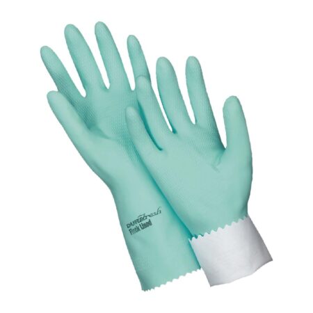 Oates Dura fresh Antibacterial Flock Lined Rubber Gloves Large