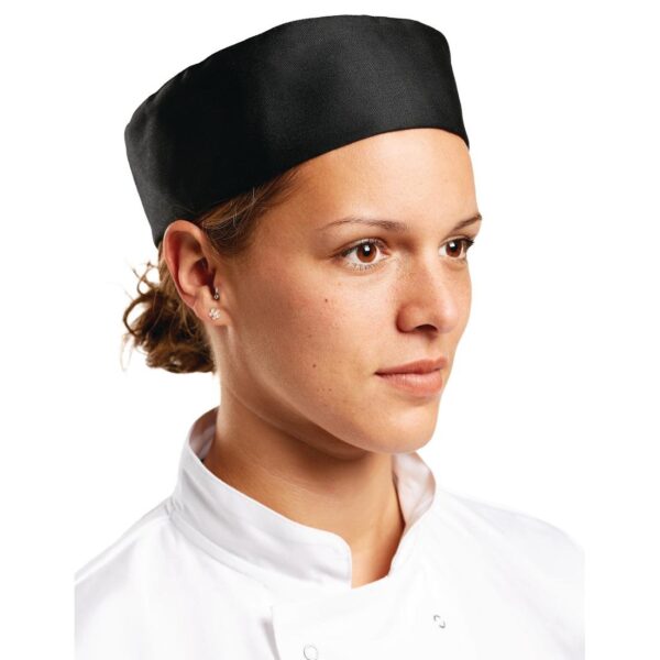 Whites Chefs Skull Cap Black L