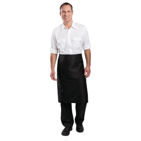 Whites Regular Bistro Apron Black
