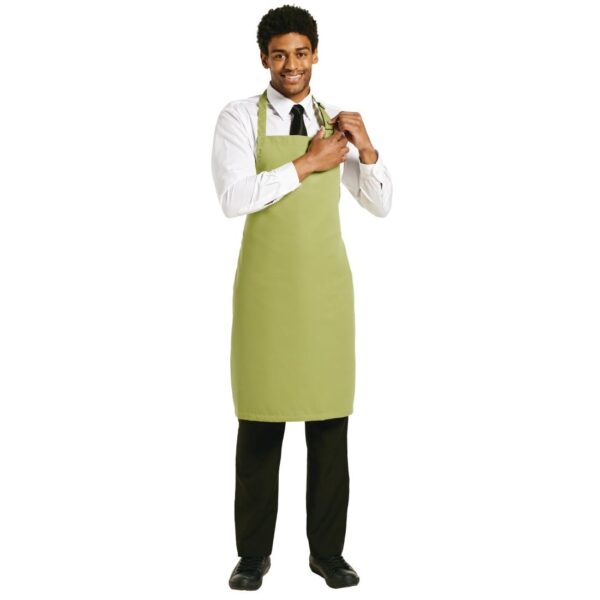 Le Chef Polycotton Bib Apron Lime