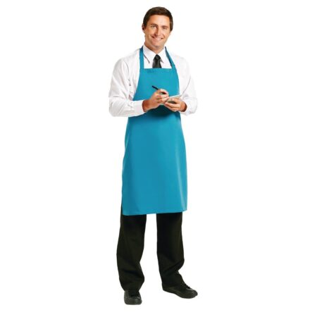 Le Chef Polycotton Bib Apron Teal