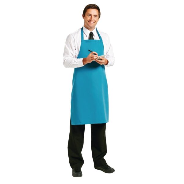 Le Chef Polycotton Bib Apron Teal