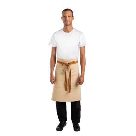 Whites Bistro Apron Khaki - 1000 x 700mm