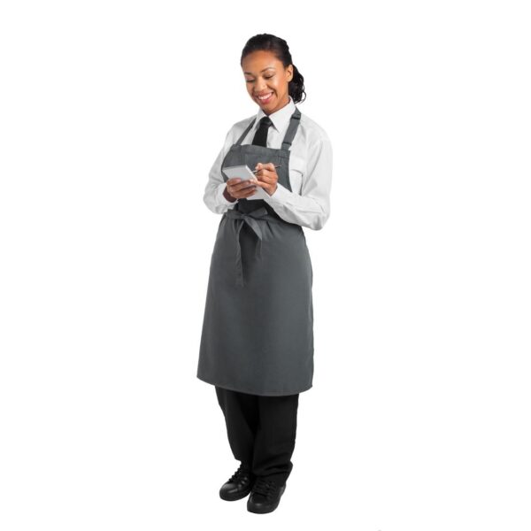 Le Chef Bib Apron Storm Grey