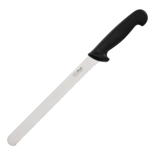Hygiplas Black Serrated Slicer 25.5cm