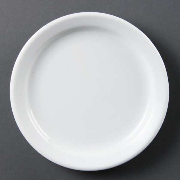 Olympia Whiteware Narrow Rimmed Plates 180mm