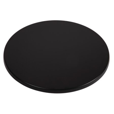 Werzalit Round Table Top Black 600mm