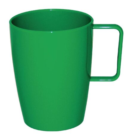 Kristallon Polycarbonate Handled Cups Yellow Green 284ml