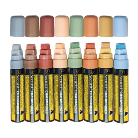 Securit Earth Chalk Pens 7 x 15mm