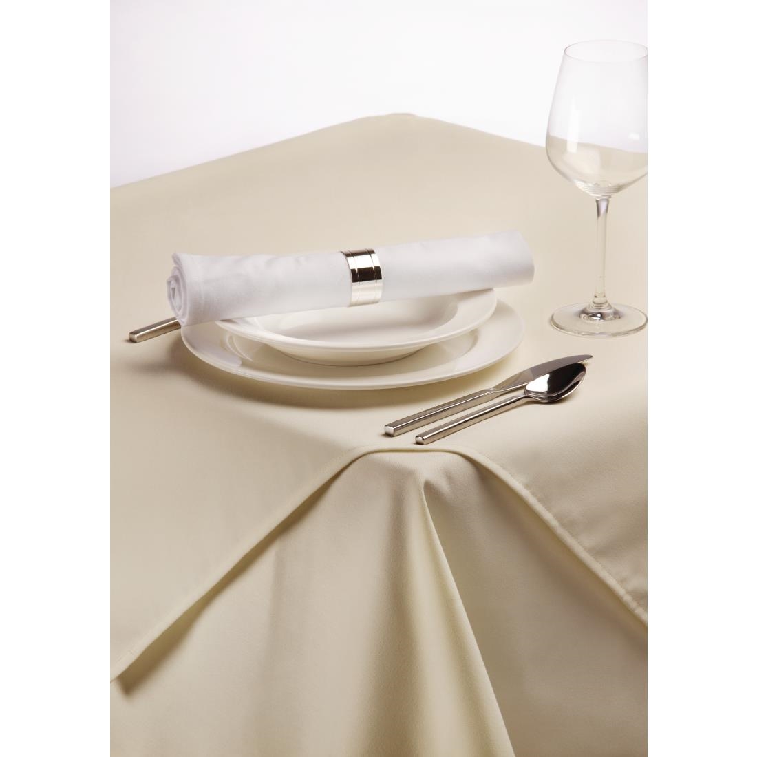 Palmar Polyester Ivory Slipcloth