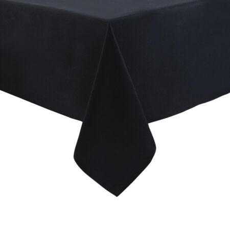 Palmar Polyester Tablecloth Black 70 x 108in