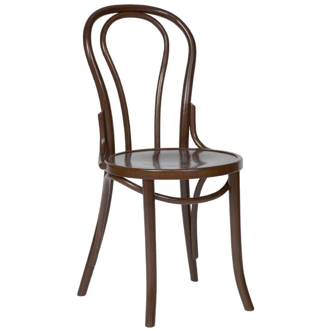 Fameg Bentwood Bistro Sidechair Walnut Finish (Pack of 2