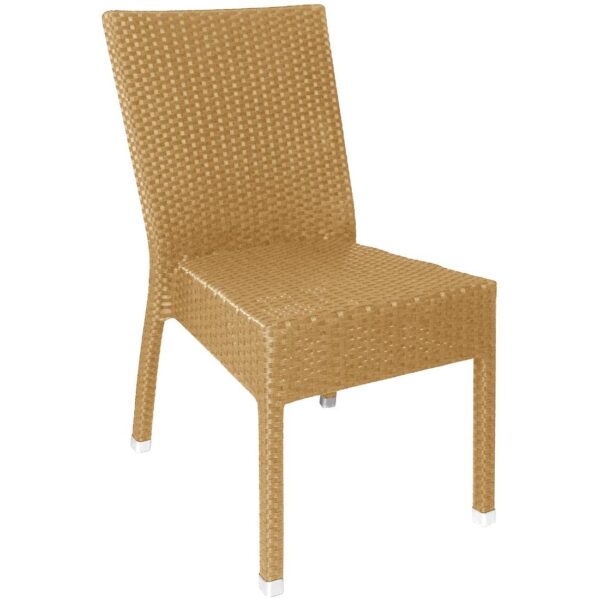 Bolero Wicker Side Chairs Natural (Pack of 4
