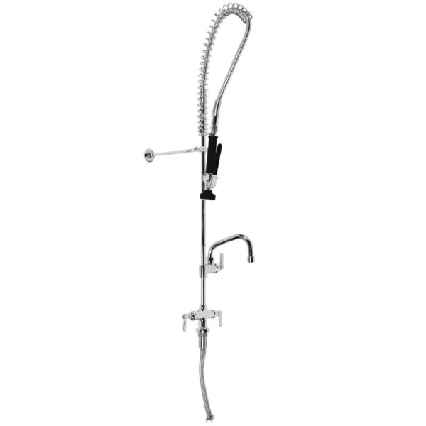 3monkeez Hob Mounted Pre-Rinse Tap with 6in Pot Filler Black