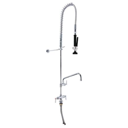 3monkeez Hob Mounted Pre-Rinse Tap with 12in Pot Filler Black